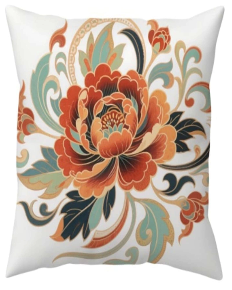 FUNDAS DE COJIN MANDALA ESTAMPADAS PACK DE 4 PIEZAS - 1