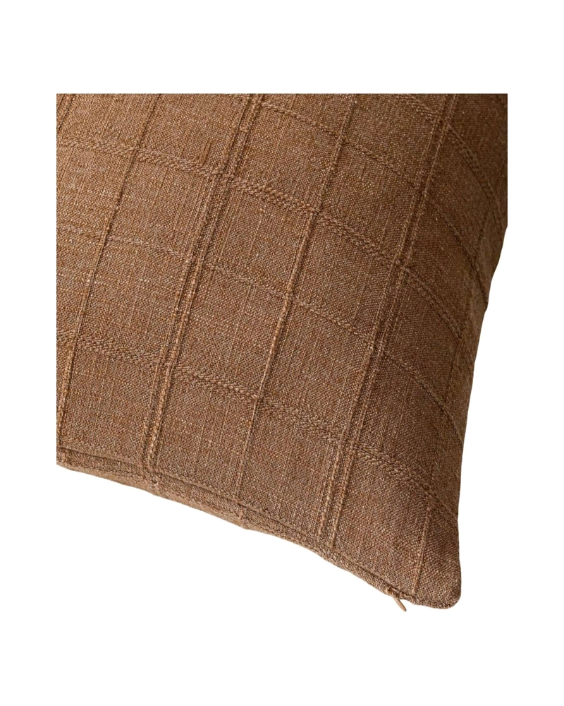FUNDAS DE COJIN JACQUARD CUADRILLE PACK DE 2 PIEZAS - 3