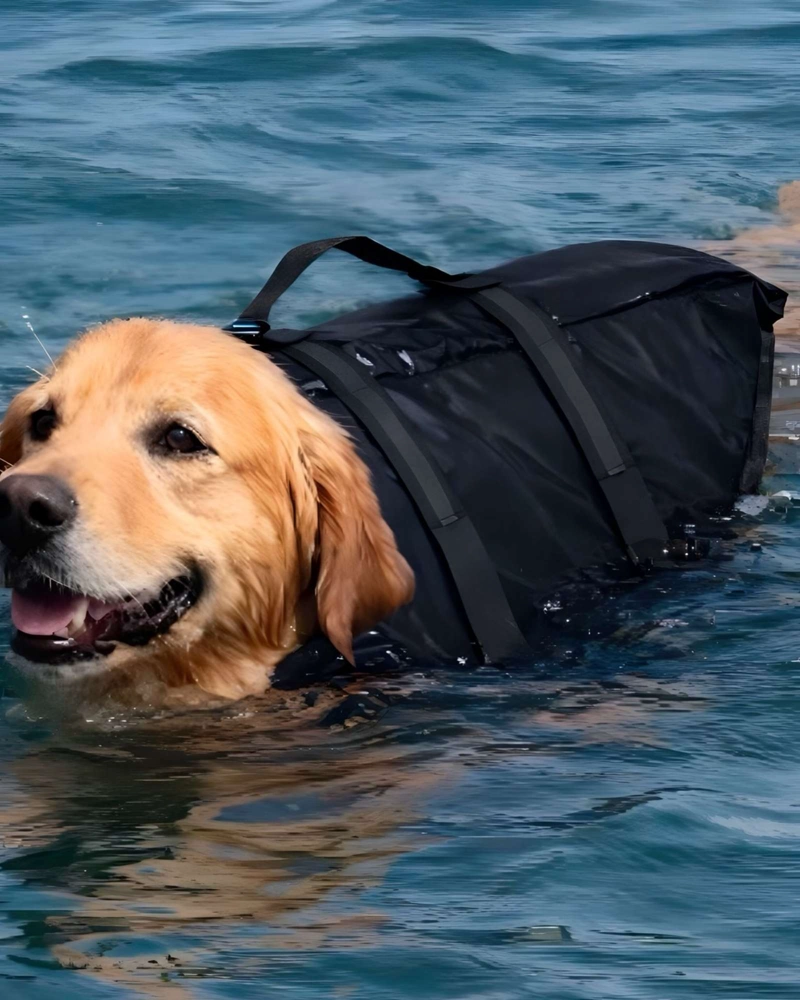 CHALECO SALVAVIDAS FLOTADOR PARA PERROS TALLA L 75X60 CM - 1