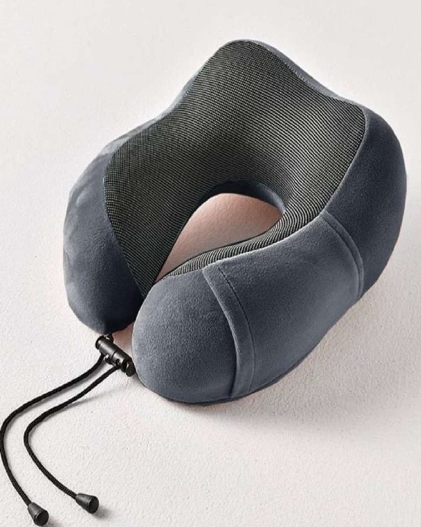 ALMOHADA DE CUELLO IDEAL PARA VIAJE  GRIS - 4