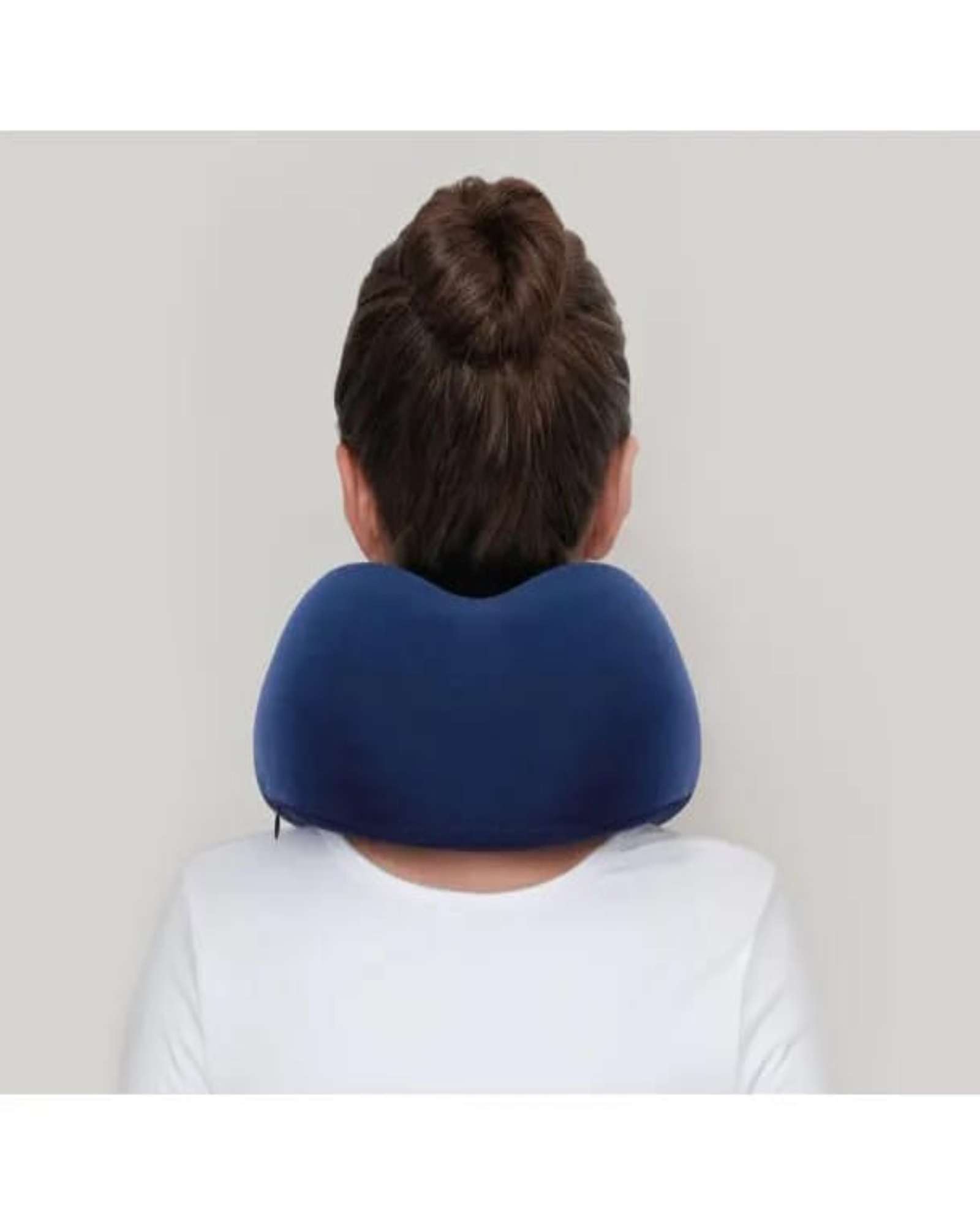 ALMOHADA DE CUELLO IDEAL PARA VIAJE  AZUL MARINO - 4