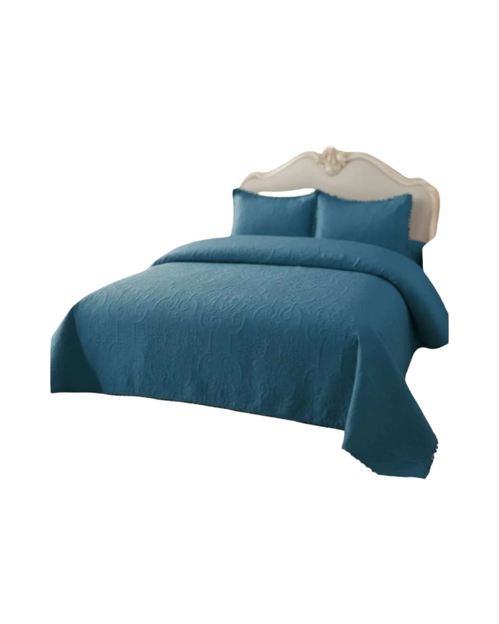CUBRECAMA QUILT CON POMPONES KING-SUPER KING - 1