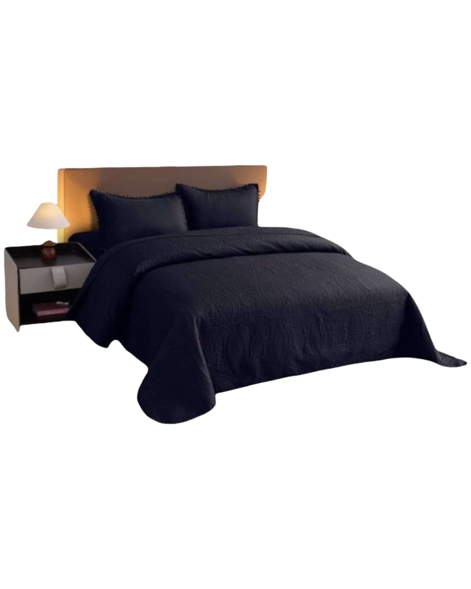 CUBRECAMA QUILT CON POMPONES 2 PLAZAS - 2