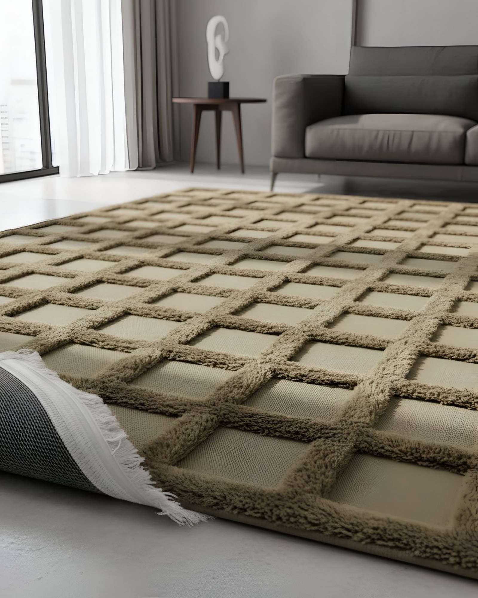 ALFOMBRA JACQUARD MODERNA Y ELEGANTE 180X200 - 1