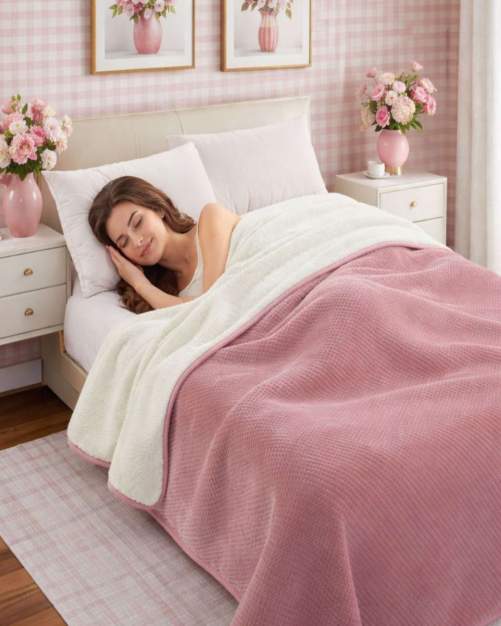 FRAZADA CON CHIPORRO KING 230X250CM ROSA - 2