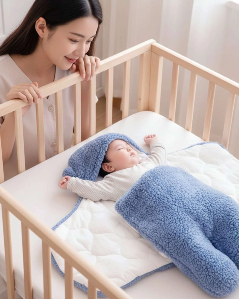 SACO DE DORMIR PARA BEBE  TALLA 6 AZUL - 1