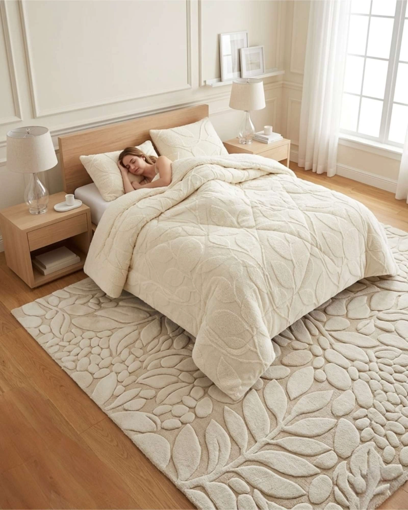 CUBRECAMA PLUMON SHERWOOD DE 2 PLAZAS CON FUNDAS DE ALMOHADA - 4