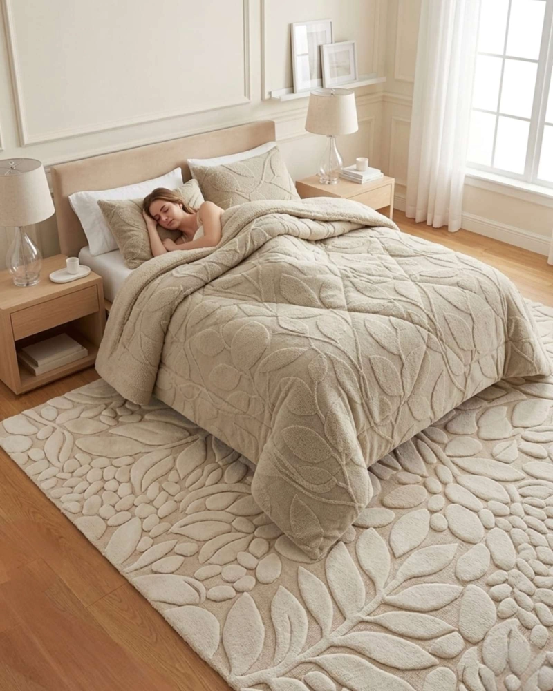 CUBRECAMA PLUMON SHERWOOD DE 2 PLAZAS CON FUNDAS DE ALMOHADA - 6
