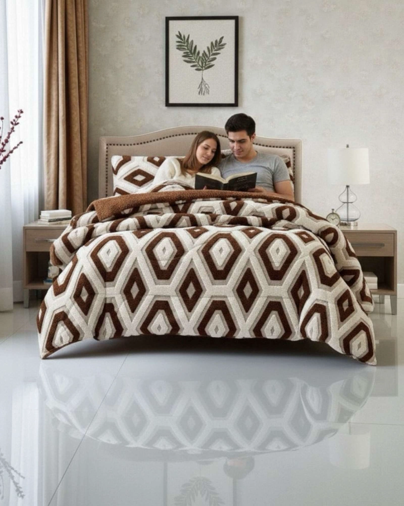 CUBRECAMA CHIPORRO DISEÑO JACQUARD KING OTOÑO-INVIERNO - 1