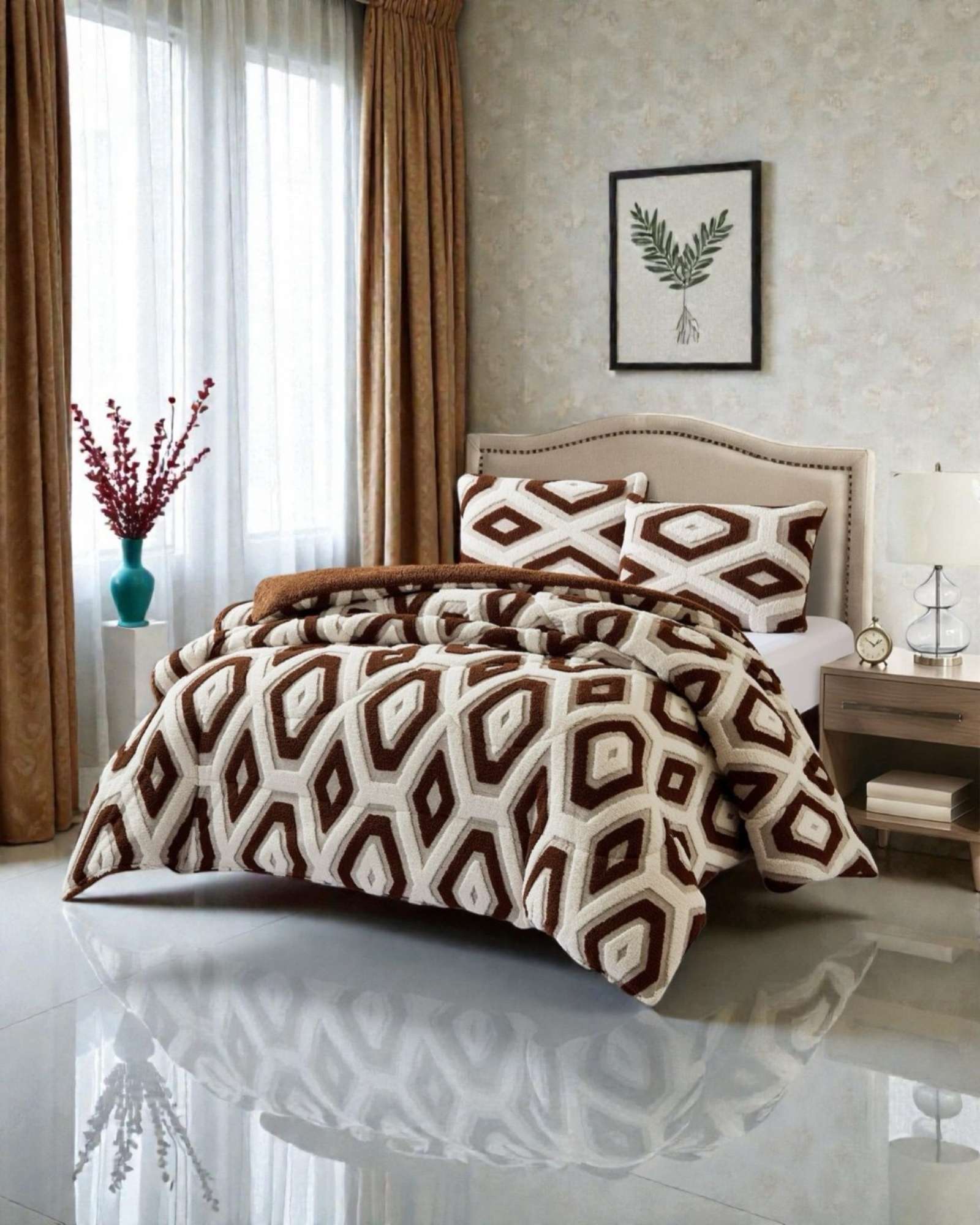 CUBRECAMA CHIPORRO DISEÑO JACQUARD KING OTOÑO-INVIERNO - 4