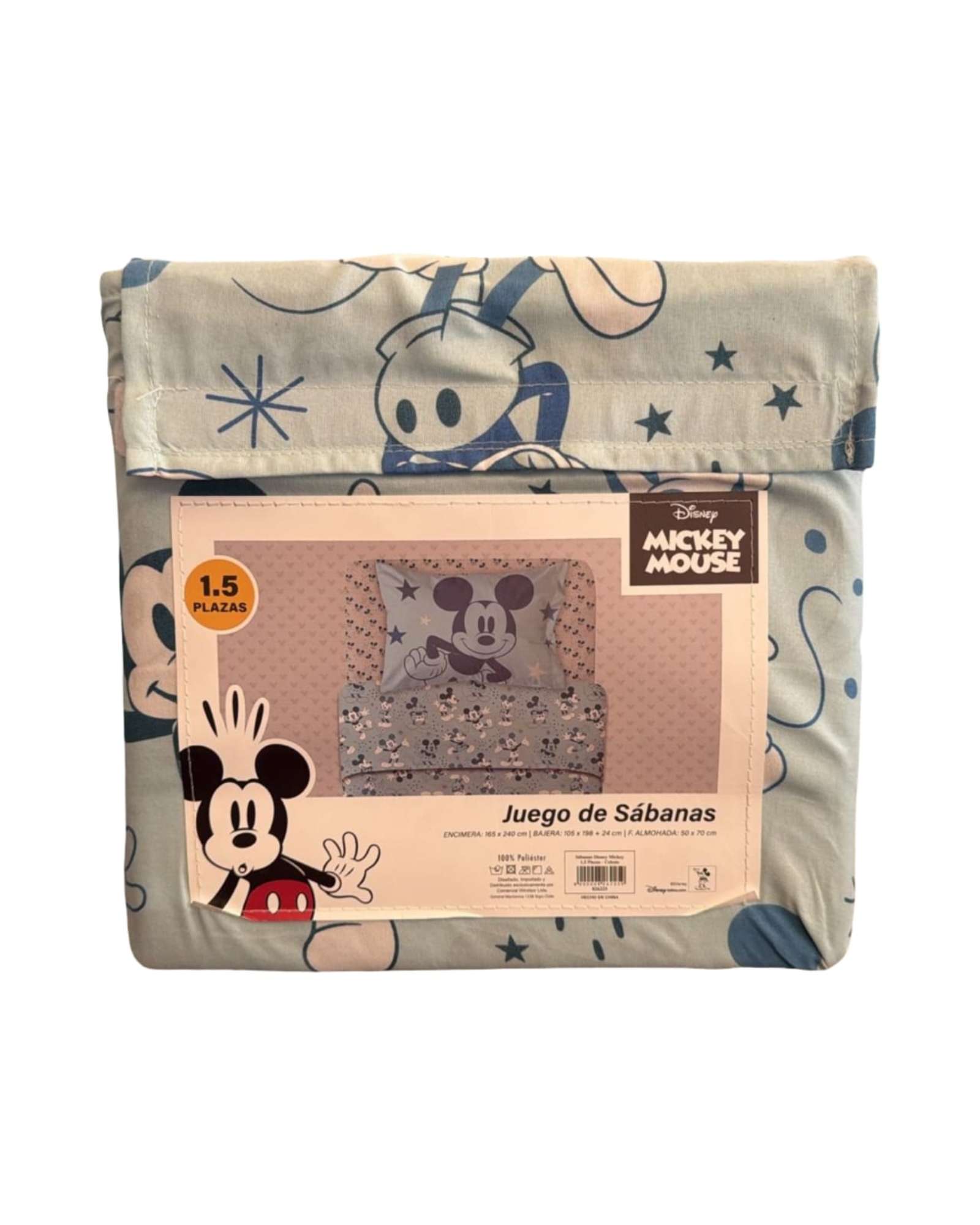 JUEGO DE SABANAS PLAZA Y MEDIA MICKEY MOUSE - 6