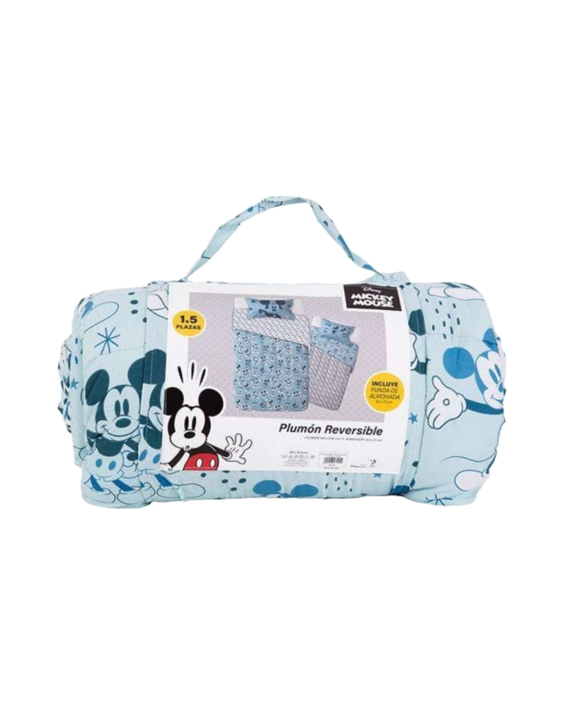 JUEGO DE SABANAS MAS PLUMON  MICKEY PLAZA Y MEDIA - 6