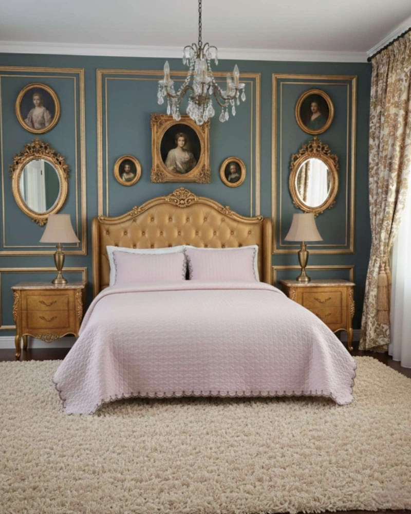CUBRECAMAS QUILT BORDADOS 2 PLAZA EXTRA SUAVE - 3