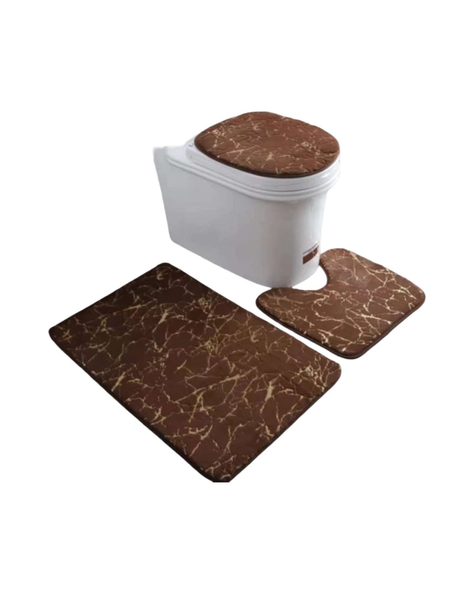 JUEGO DE ALFOMBRAS DE BAÑO 3 PIEZAS MARMOL SUAVE - 6