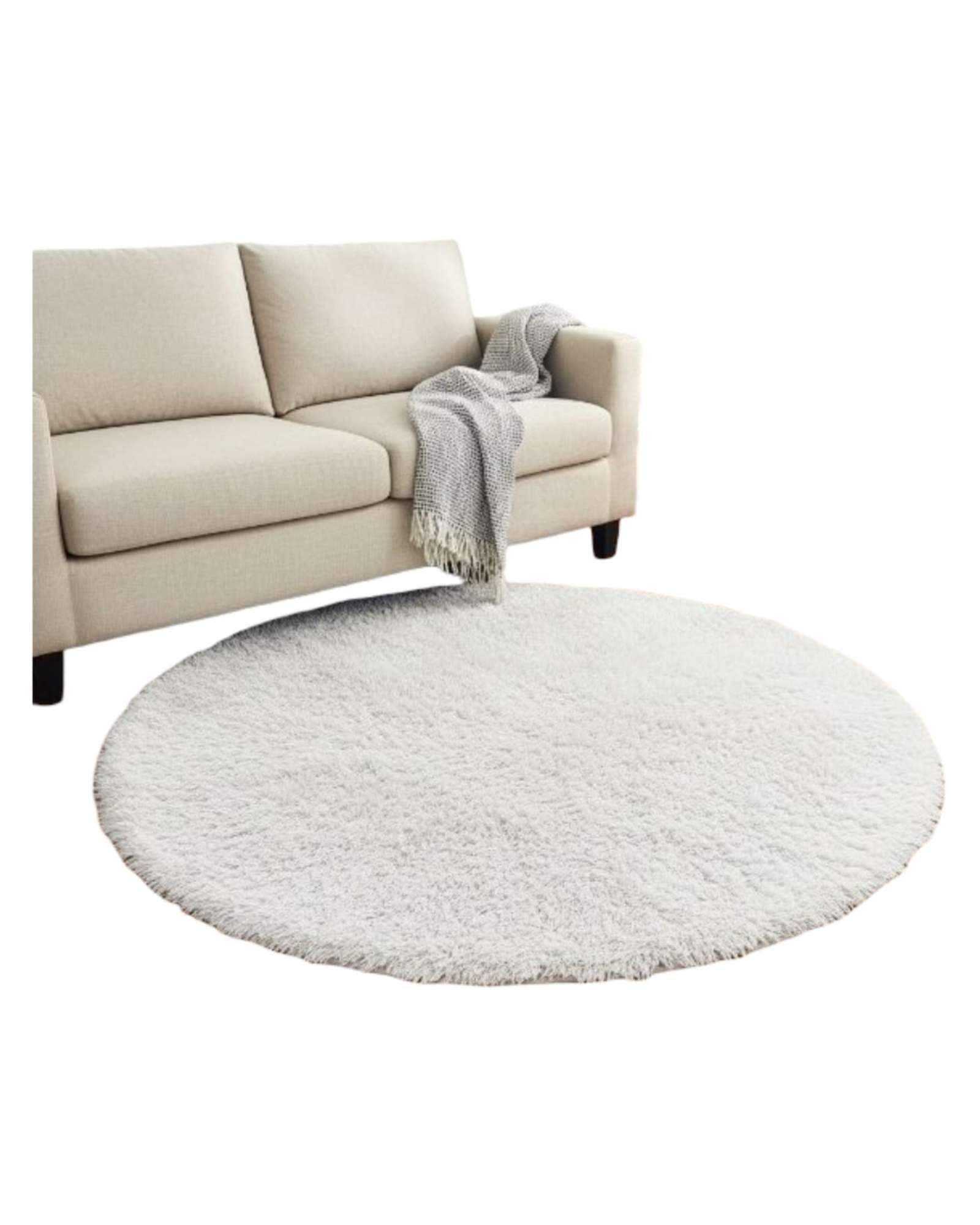 ALFOMBRA REDONDA EXTRA SOFT TEXTURA SHAGGY PREMIUM 150X154 - 4