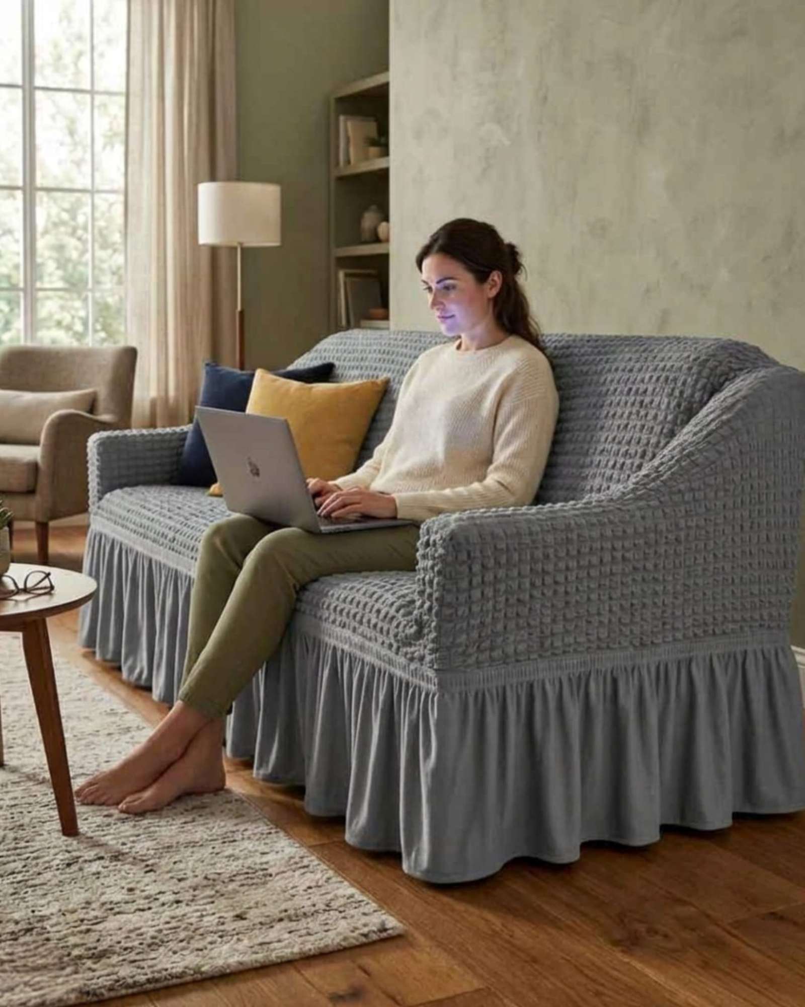 CUBRE SOFA TURKO ELASTICO 3 CUERPOS - 5