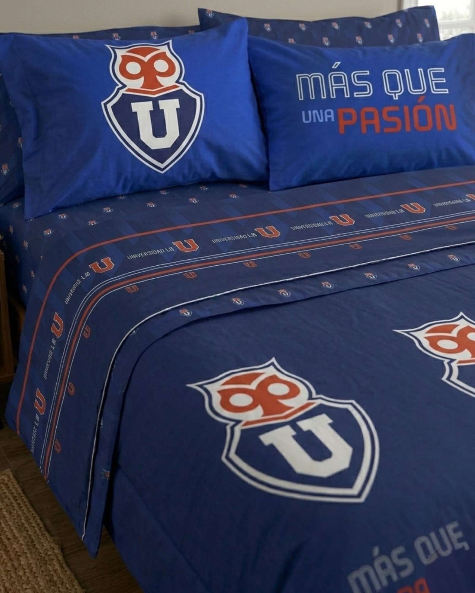 JUEGO DE SABANAS UNIVERSIDAD DE CHILE 2 PLAZAS - 3