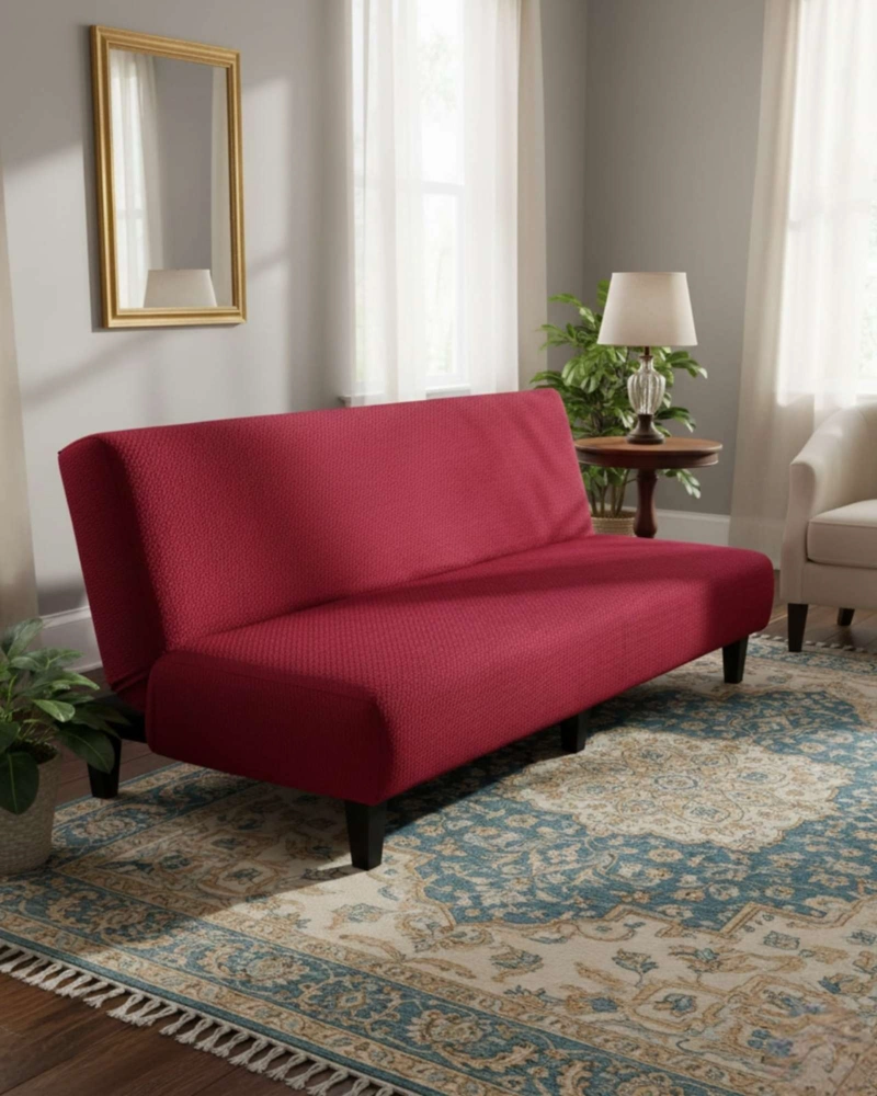FUNDA DE FUTON TEXTURIZADO RESISTE Y DURADERO - 1
