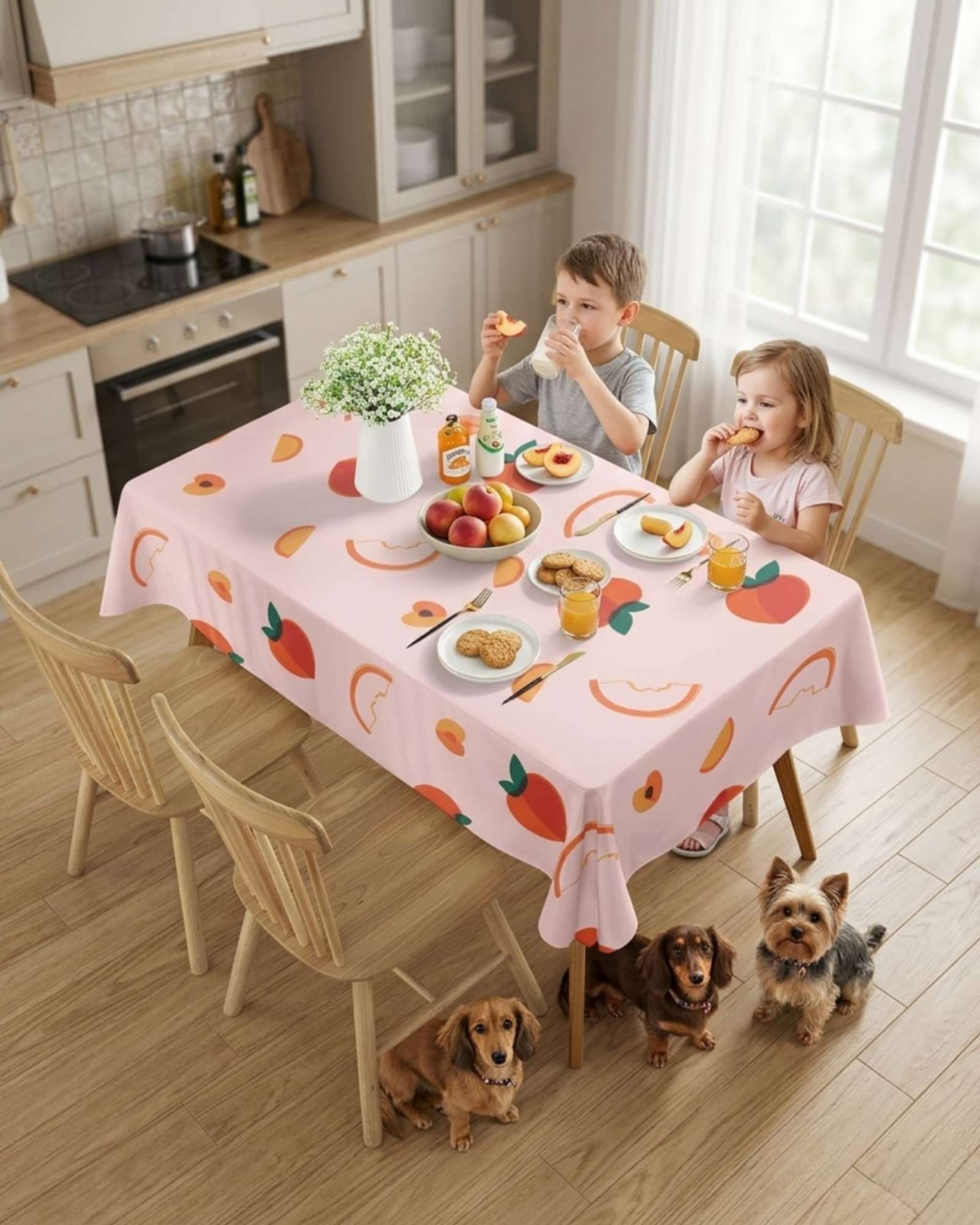 MANTEL PROTECTOR ANTIMANCHAS 140X220 CM RECTANGULAR - 1