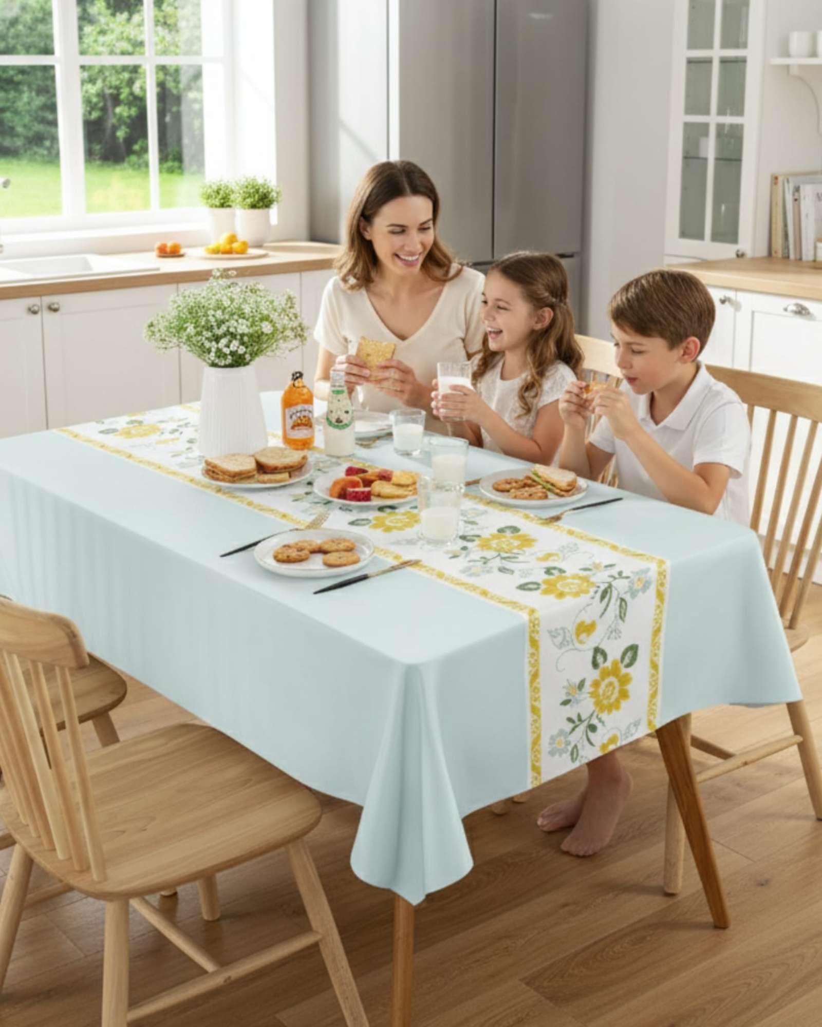 MANTEL PROTECTOR ANTIMANCHAS 140X220 CM RECTANGULAR - 1