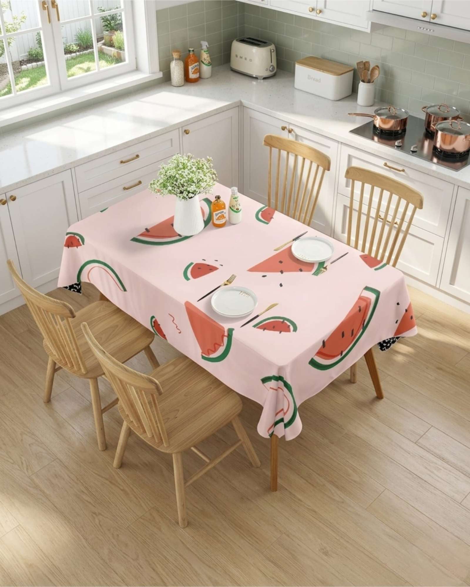 MANTEL PROTECTOR ANTIMANCHAS 140X220 CM RECTANGULAR - 2