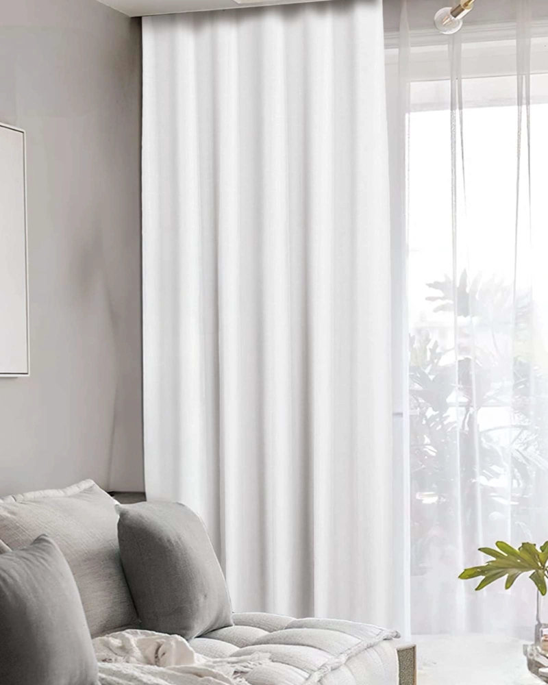 SET DE CORTINAS BLACKOUT ENGOMADAS MODERNAS DE LUJO - 2