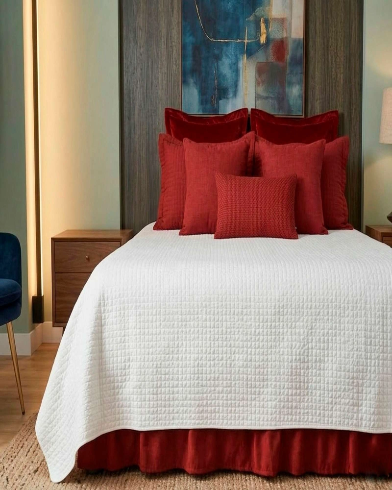 FALDON DE CAMA CON PLISADO ELEGANTE KING - 4