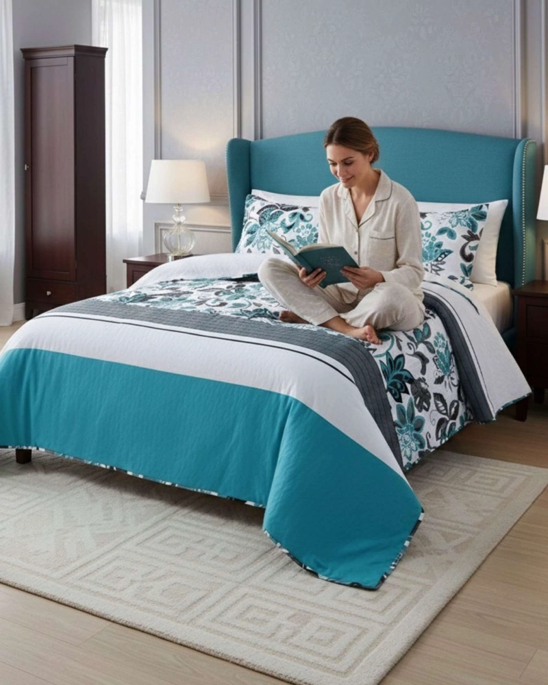 CUBRECAMA QUILT SHERPA PLAZA Y MEDIA 180 X 230 CM - 2