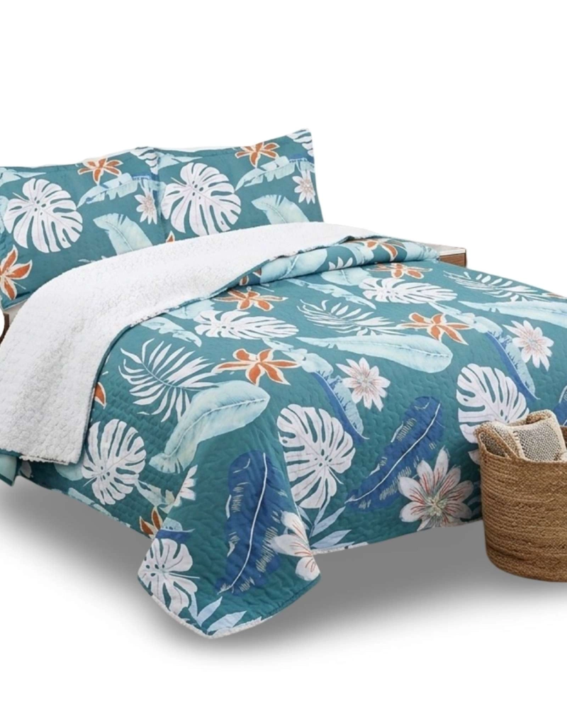 CUBRECAMA QUILT SHERPA PLAZA Y MEDIA 180 X 230 CM - 5