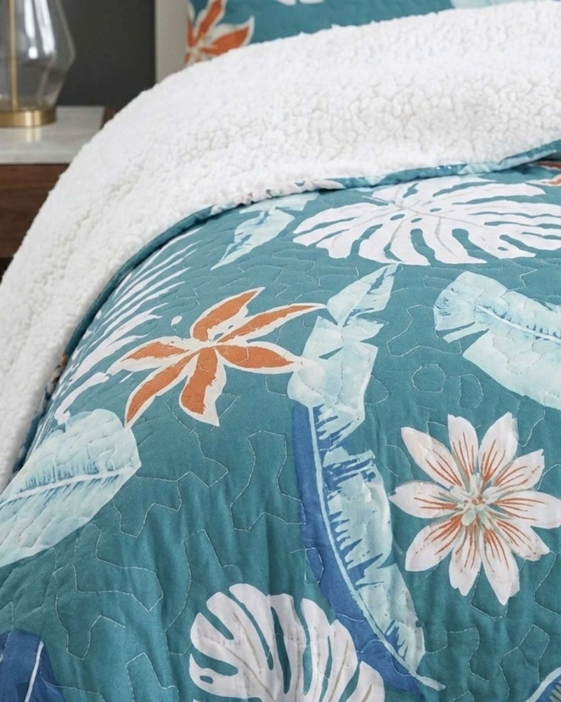CUBRECAMA QUILT SHERPA PLAZA Y MEDIA 180 X 230 CM - 6