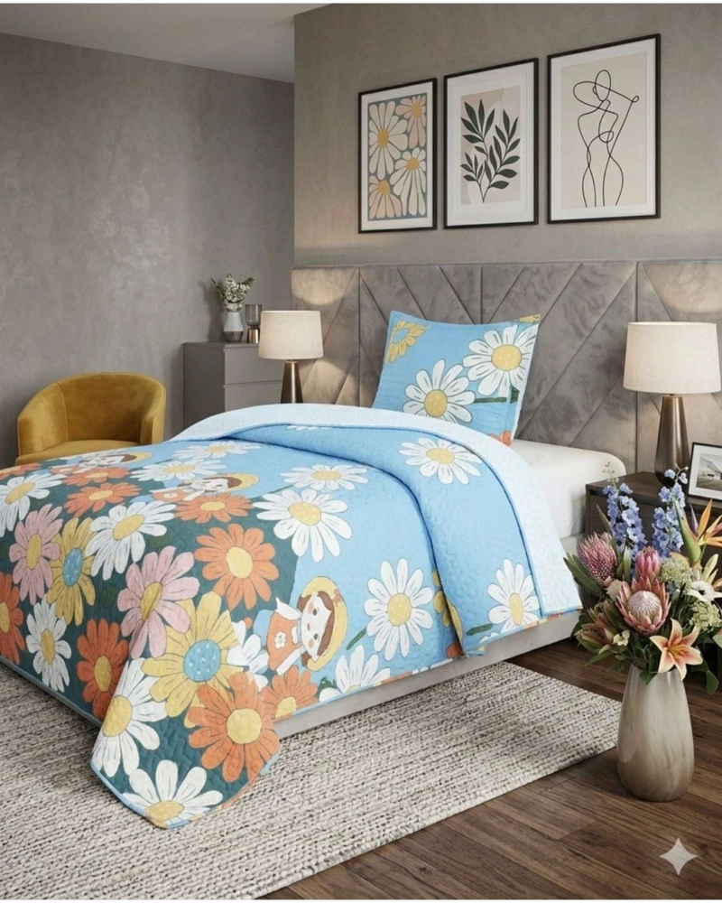 CUBRECAMA QUILT SHERPA PLAZA Y MEDIA 180 X 230 CM - 4