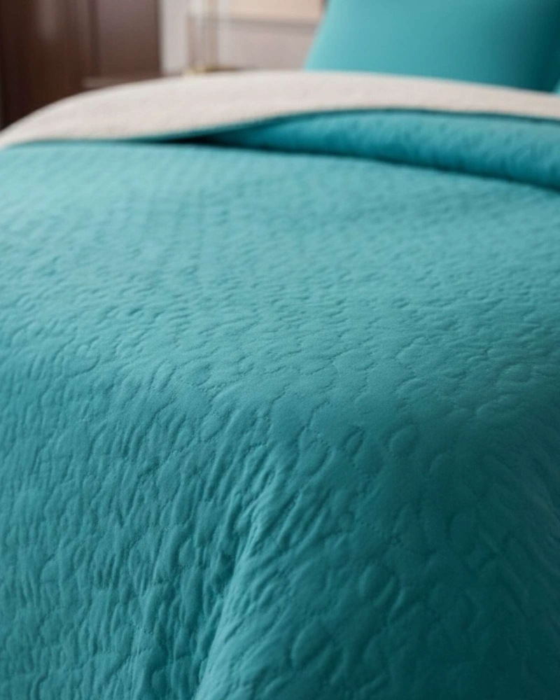 COBERTOR COLCHA QUILT SHERPA OTOÑO INVIERNO 2 PLAZAS - 6