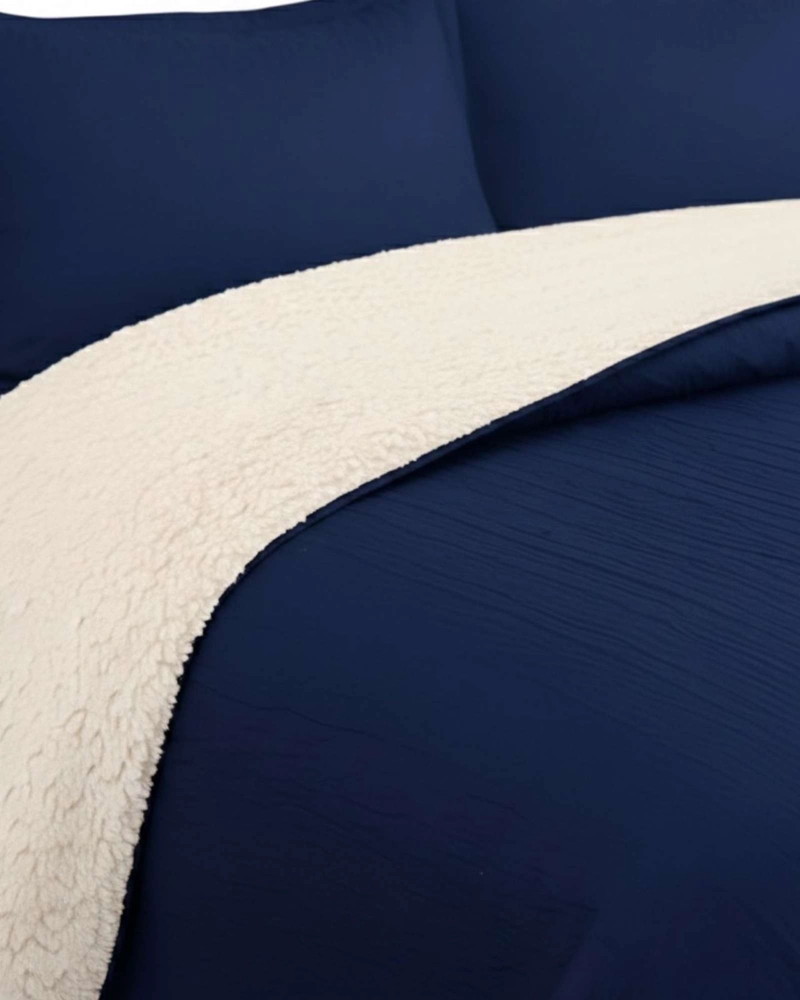 COBERTOR COLCHA QUILT SHERPA OTOÑO INVIERNO 2 PLAZAS - 6