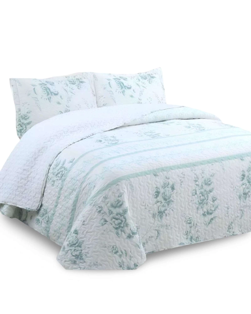 COBERTOR COLCHA QUILT SHERPA OTOÑO INVIERNO 2 PLAZAS - 5