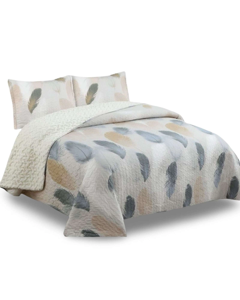 CUBRECAMA QUILT CON SHERPA 2 PLAZA 230 CM X 250 CM - 5