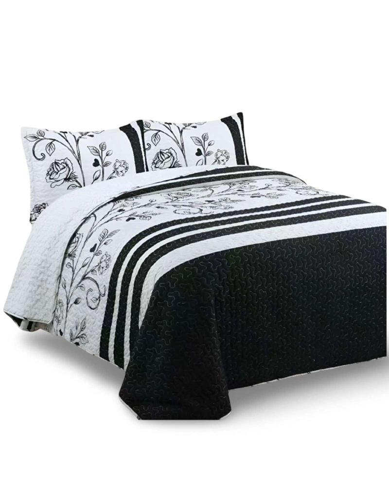 COBERTOR COLCHA QUILT SHERPA OTOÑO INVIERNO 2 PLAZAS - 5
