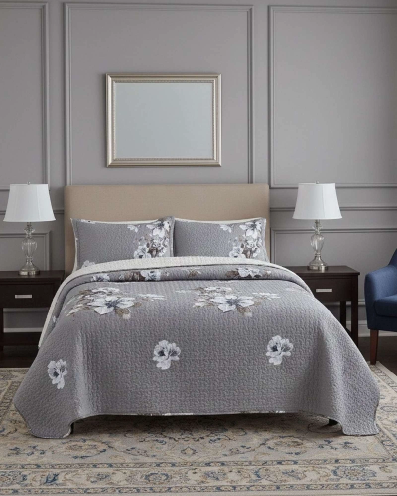 CUBRECAMA QUILT CON SHERPA 2 PLAZA 230 CM X 250 CM - 1
