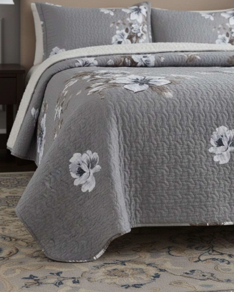 CUBRECAMA QUILT CON SHERPA 2 PLAZA 230 CM X 250 CM - 6
