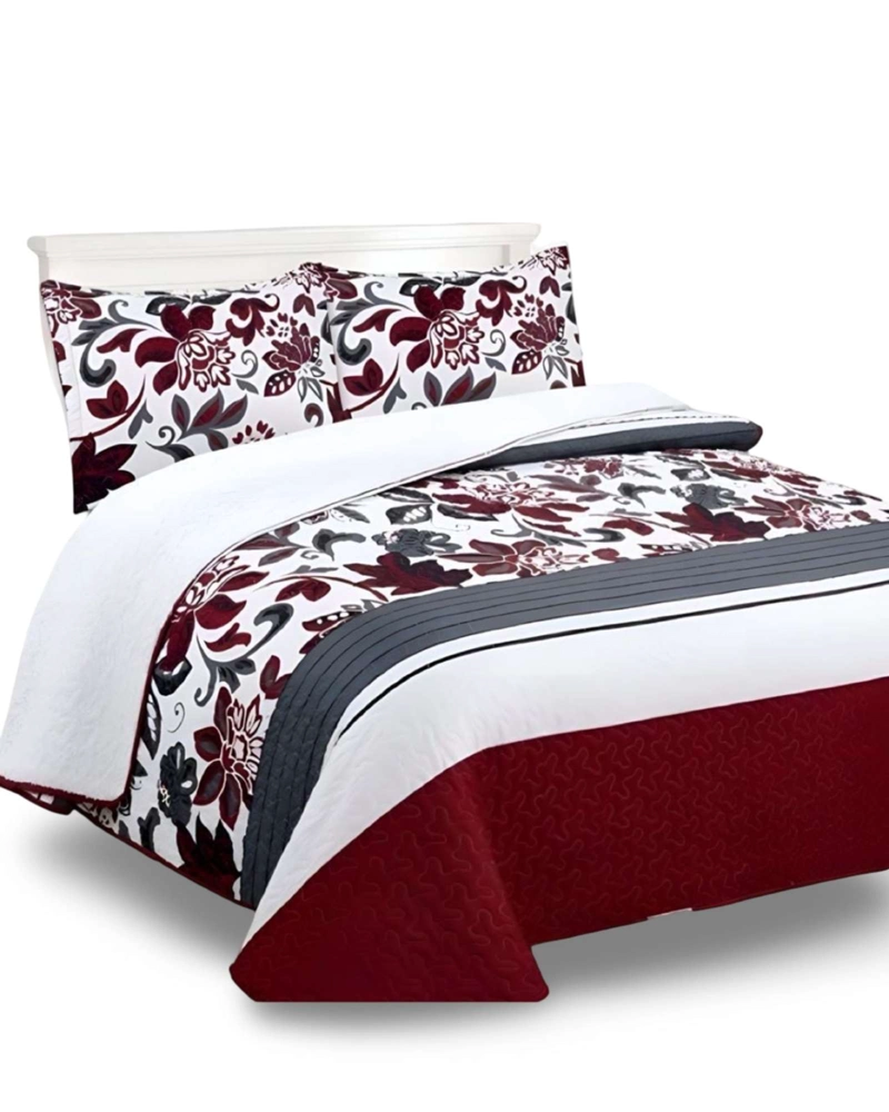 COBERTOR COLCHA QUILT SHERPA KING MEDIDA 250X270 CM - 5