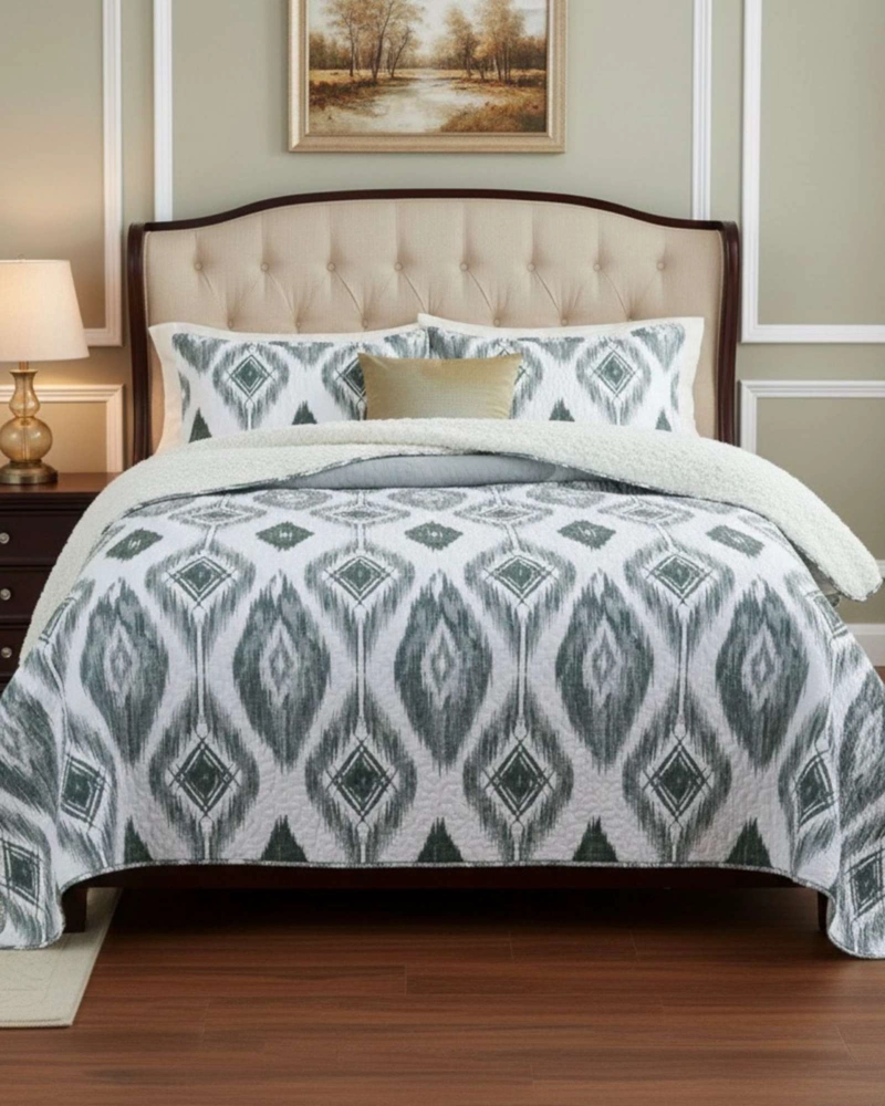CUBRECAMA QUILT CON SHERPA KING 250 X 270 CM - 1