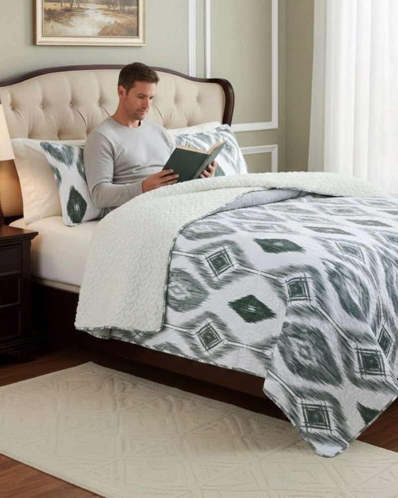 CUBRECAMA QUILT CON SHERPA KING 250 X 270 CM - 4