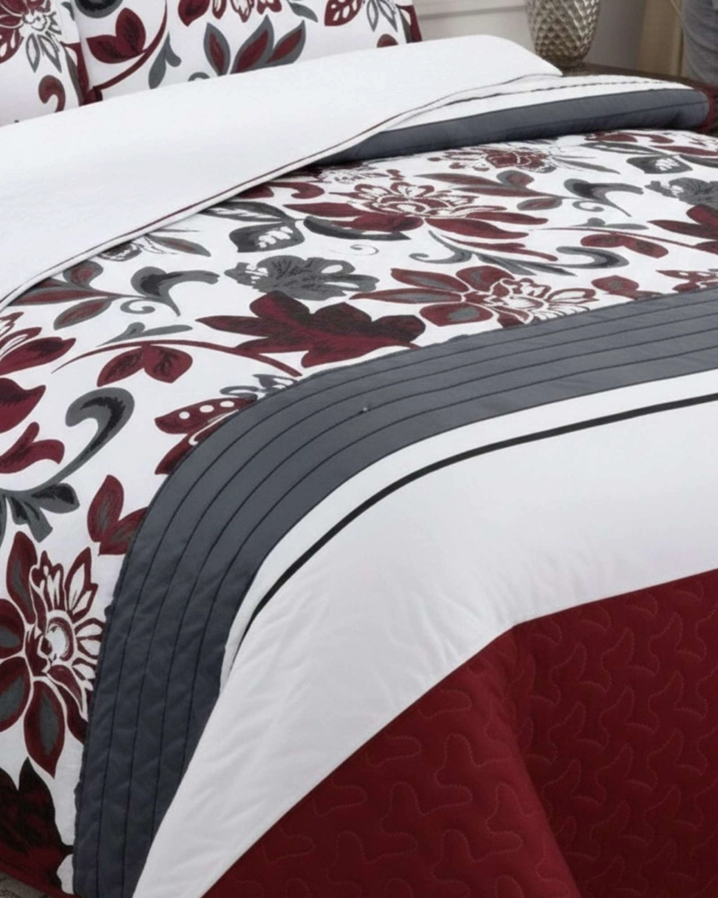 COBERTOR COLCHA QUILT SHERPA OTOÑO INVIERNO 2 PLAZAS - 6