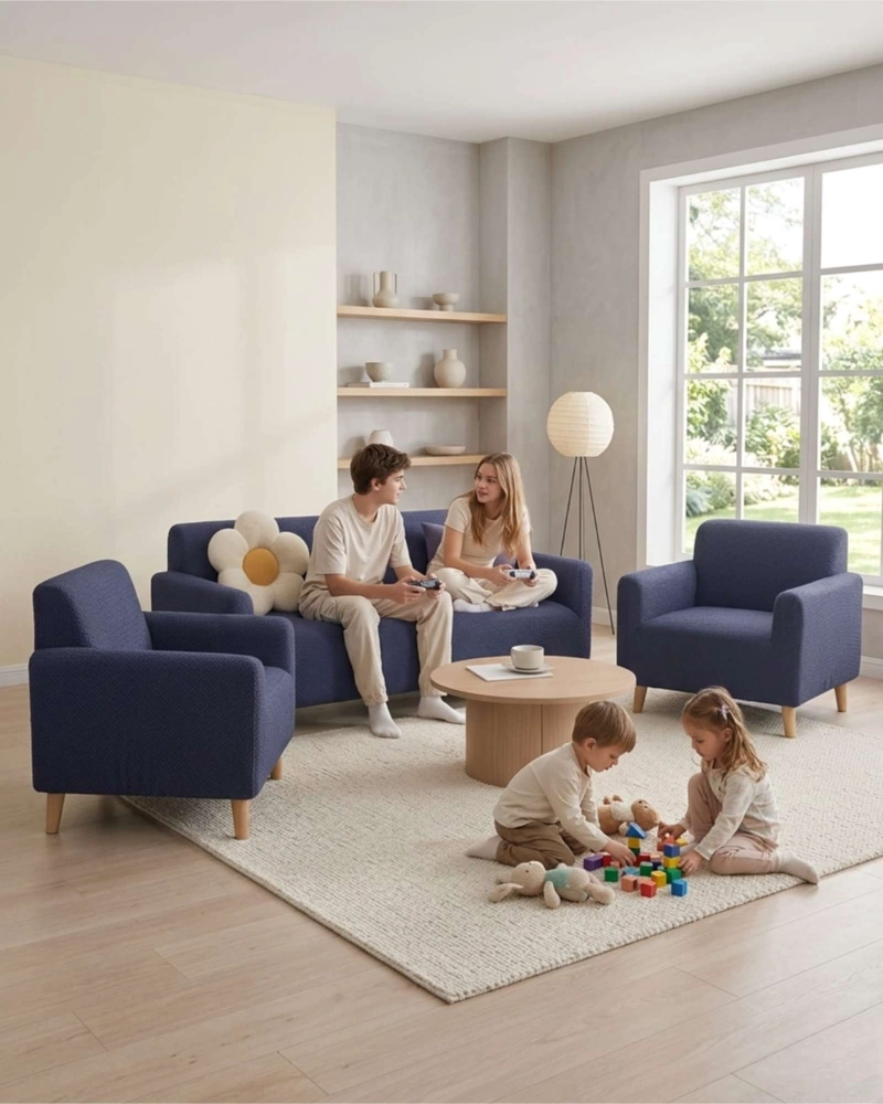 JUEGO DE CUBRE SILLON 3+1+1 TEXTURIZADO PREMIUM - 3