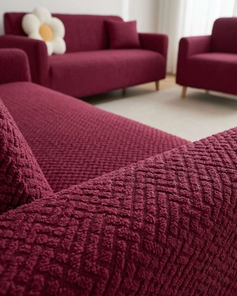 JUEGO DE CUBRE SILLON 3+1+1 TEXTURIZADO PREMIUM - 4