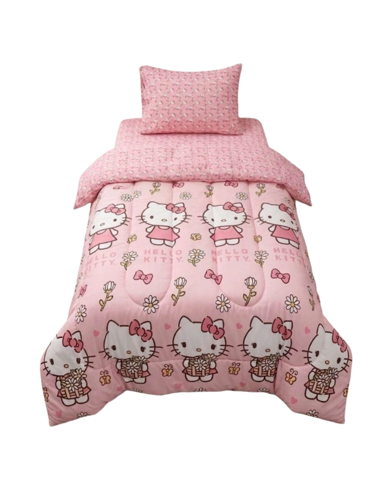 PLUMON HELLO KITTY DISEÑO MARGARITA PLAZA Y MEDIA CON FUNDA - 3