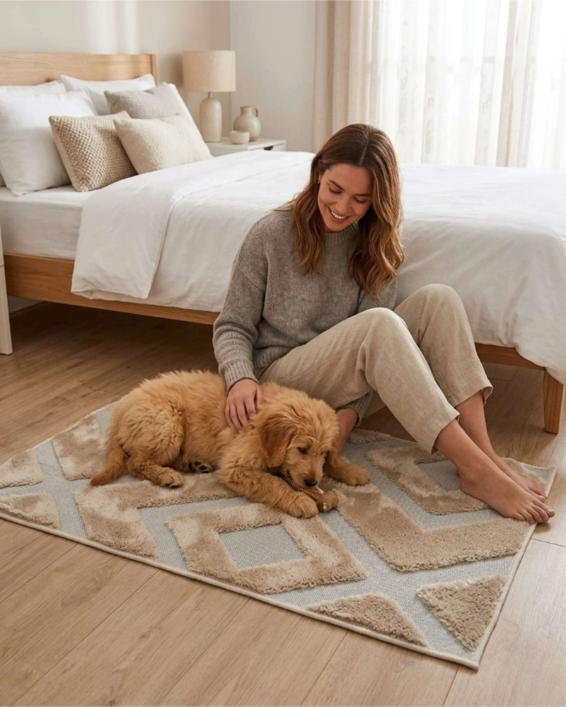 ALFOMBRA BAJADA DE CAMA 50X80 CM ESTILO JACQUARD - 1