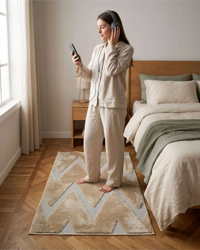 ALFOMBRA BAJADA DE CAMA 50X80 CM ESTILO JACQUARD - 4