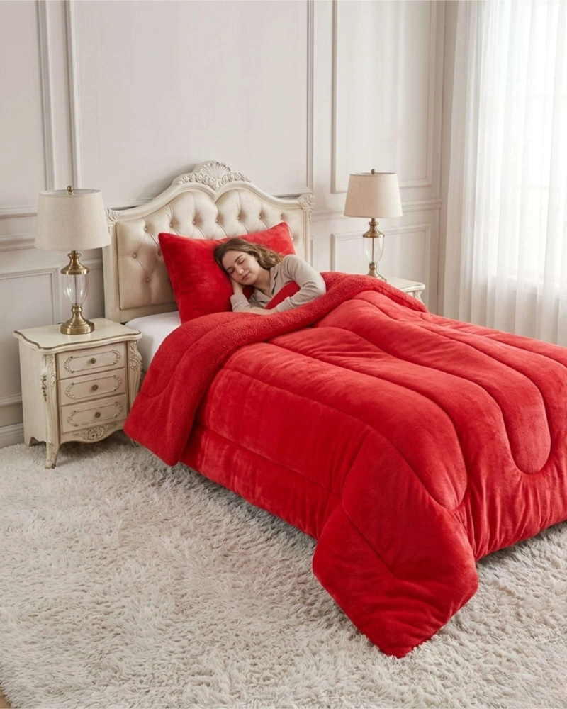 CUBRECAMA DE INVIERNO PLUSH CON CHIPORRO 1,5 PLAZAS - 5
