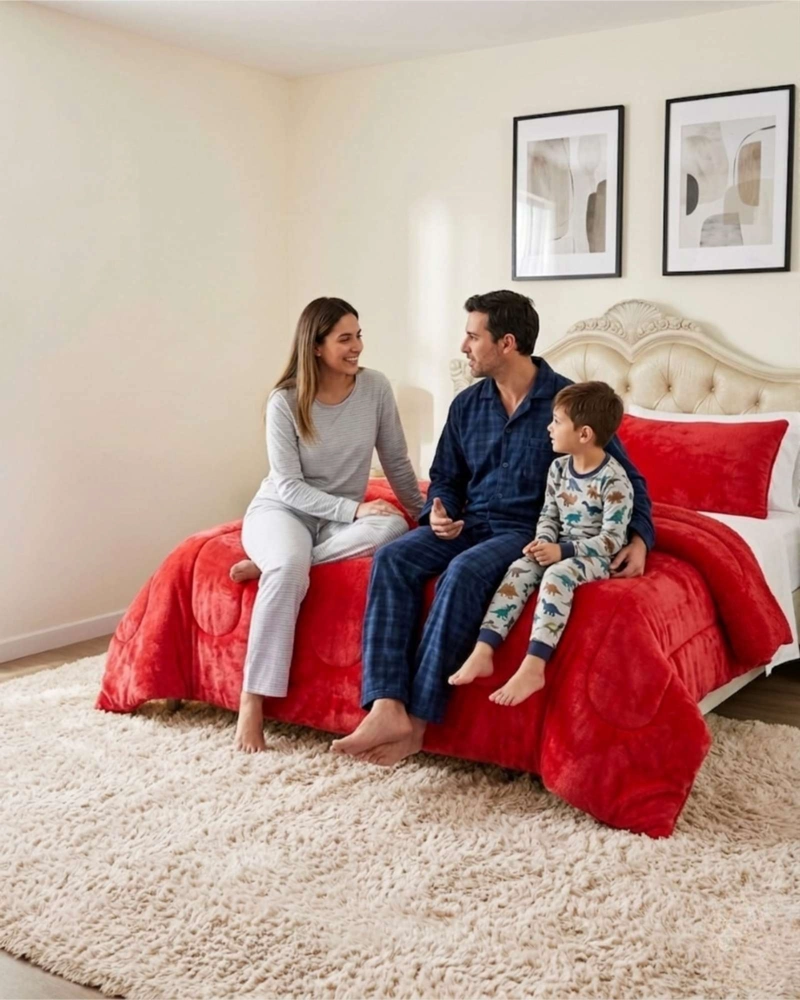 CUBRECAMA DE INVIERNO PLUSH CON CHIPORRO KING / SUPER KING - 1