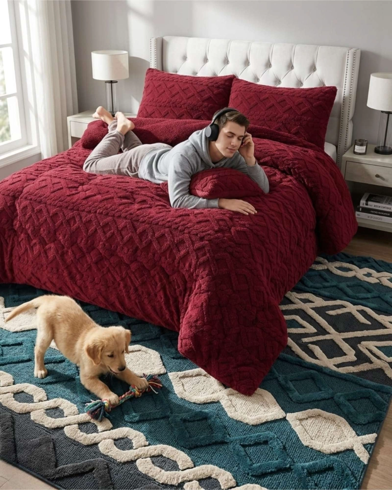 COBERTOR KING CHIPORRO TRENZADO DE INVIERNO - 3